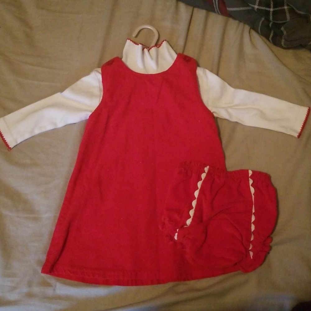 12m Corduroy Christmas Outfit 3pc